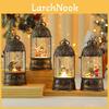 Christmas Music Box Golden Bird Cage Ornament With Santa Claus And Snowman Decor For Holiday Gift
