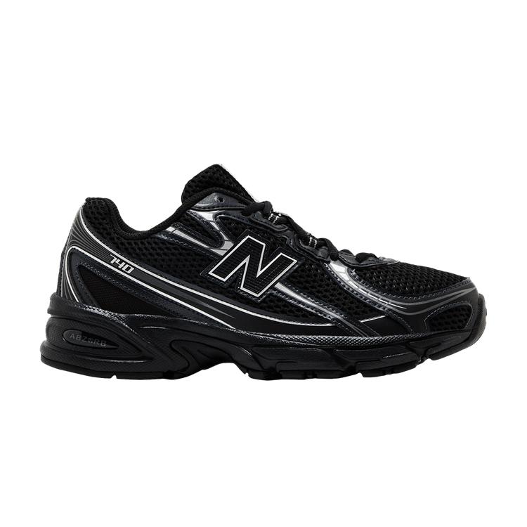 New Balance 740 Big Kid Wide  Black Silver Metallic  36
