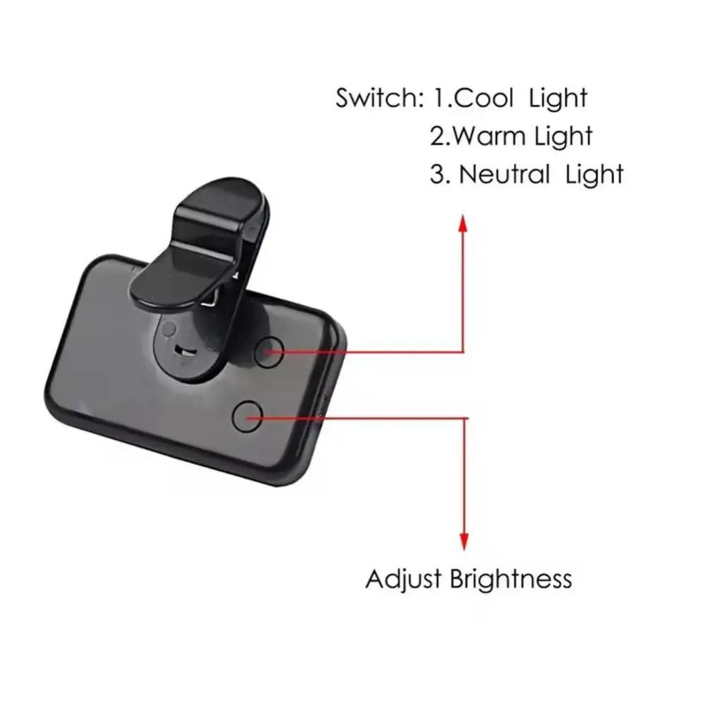 Rechargeable Selfie Fill Light Adjustable Brightness LED Fill Light Clip On Light  Mobile Phone
