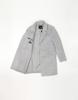 Ikalook Single Three-Button Grey Winter Coat Co107