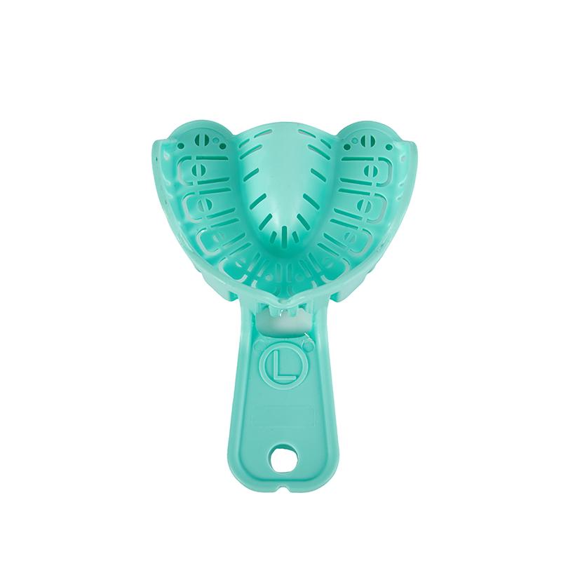 6 Bucăți Tavă pentru Implante Dentare Verde Tavă Mucegai Parțială Detașabilă pentru Întregul Gura Ușor de Pliat Baffle Plastic S/M/L