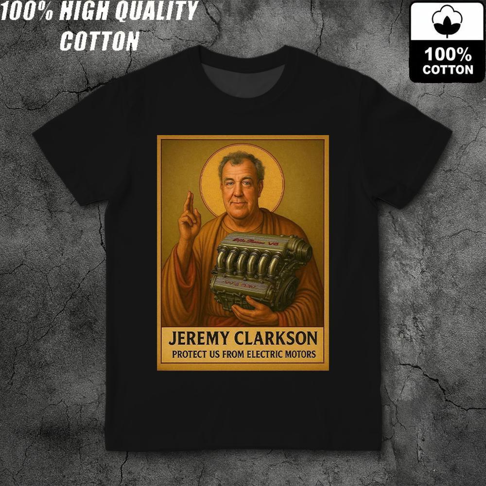 Nieuwe Britse Top Gear Presentator Jeremy Clarkson Grafisch T-shirt 100% Katoen 200g Ruim Korte Mouwen Comfortabel Top Voor Mannen En Vrouwen