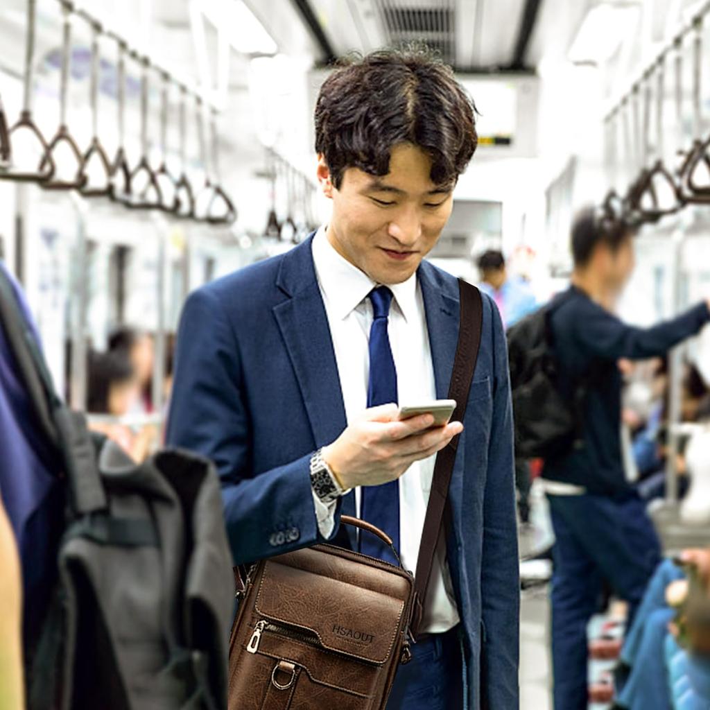 Small Shoulder Mini Shoulder Made by Top Leather Perfect for Business and Job Hunting [HSAOUT] Men's Bag, Bag, Craftsmen, Trips, Travel, Commuting,