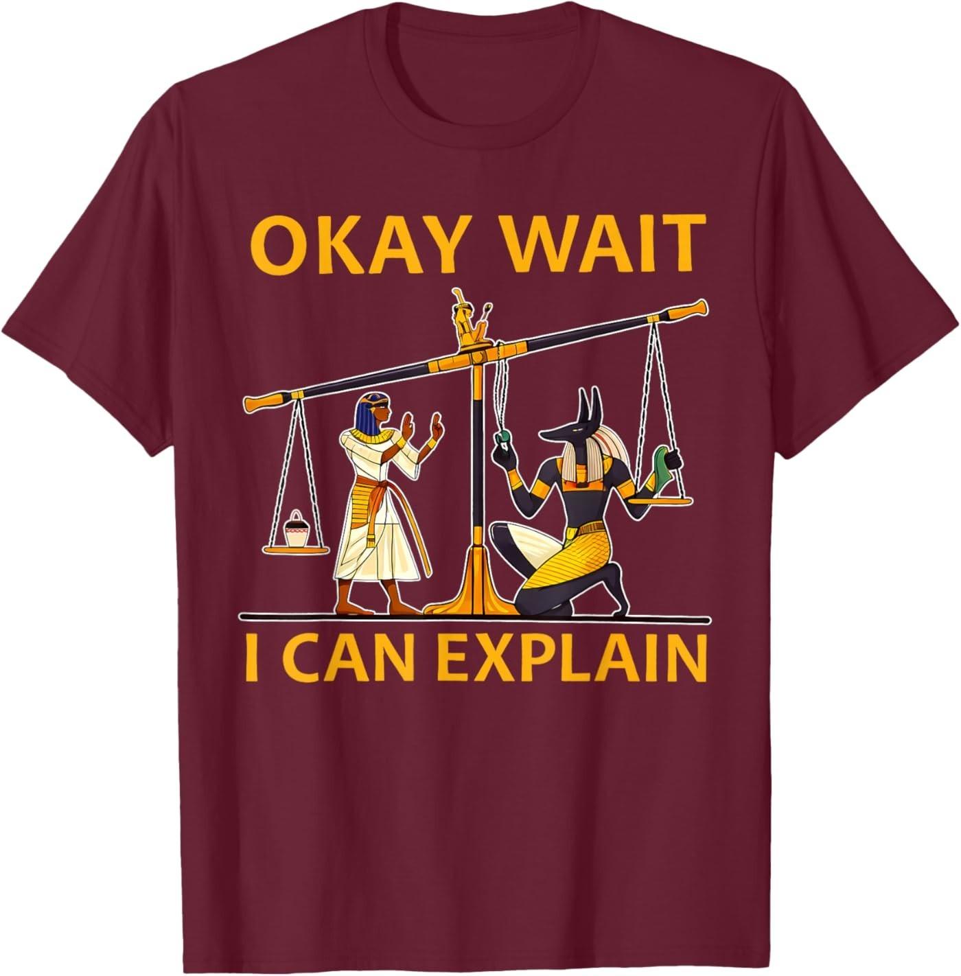 Anubis Egyptian Scale Meme T-Shirt S разноцветный