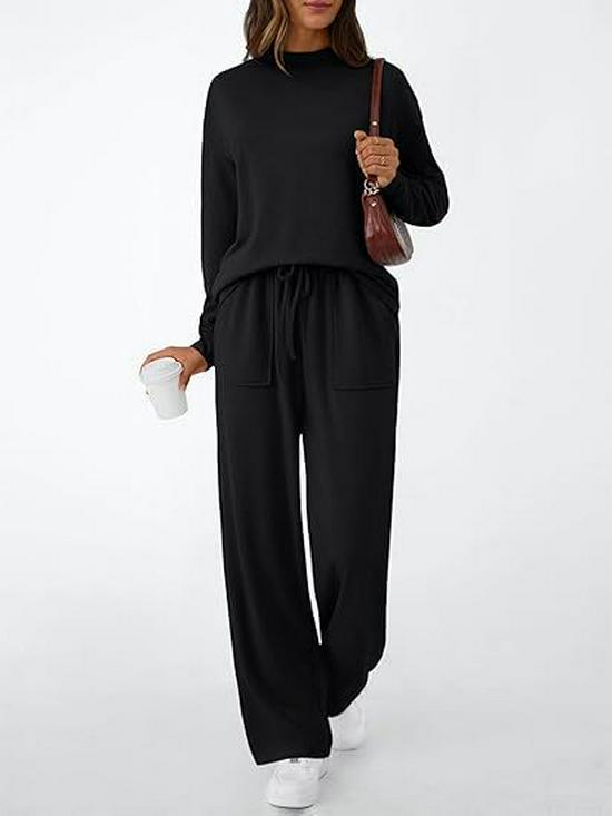 2025 Autumn/Winter Women's Casual Fashion Set with Pockets and Drawstring