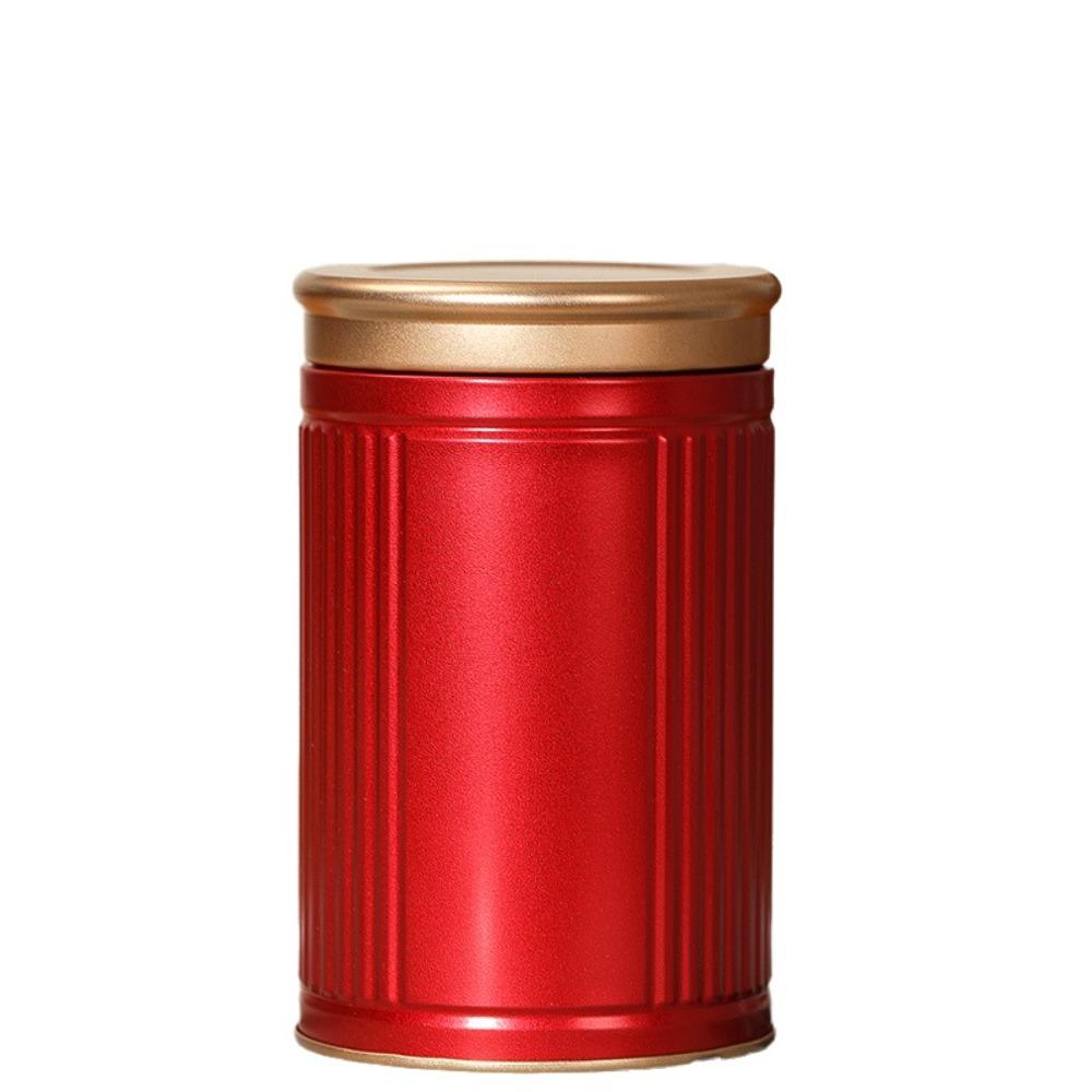 

2 шт. Мини-банка для чая Портативная герметичная банка для чая Домашнее украшение Контейнер для хранения чая Офис красный