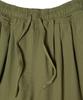 LEFTSEOUL Side Wrinkle Shorts [Olive]