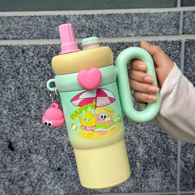 Shangqi Jumbo Kids Insulated Dual-Drink Straw Bottle