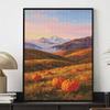 Halloween diamond painting kit handmade diy pumpkin mountain landscape painting home decoration painting