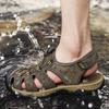 Large Size Summer Outdoor Men Beach Sandals Roman Style Genuine Leather Men Sandals