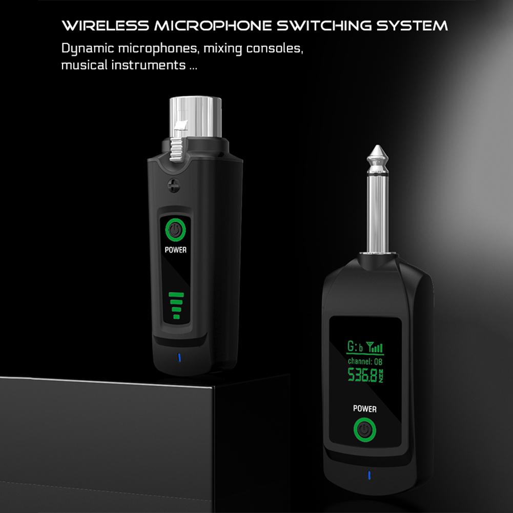 Wireless Microphone Transmitter Receiver DC5V 2.4G Wireless XLR Transmitter System UHF XLR Adapter System Microphone Accessories