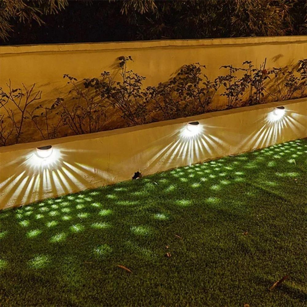 Solar Fence Light Outdoor Waterproof Wall Lamps Garden Energy Light Festoon Decoration LED for Garden Step Patio Stairs 1-12PCS