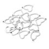 20pcs/lot Stainless Steel Angel Crown Cross Heart Charms Pendant for DIY Bracelet Anklet Earring Jewelry Making Supplies