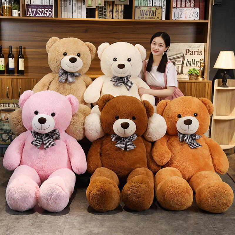 Bear Plush Toys High Quality Large Size Plushie Dolls Soft Stuffed Animal Room Decor Pillow Children Birthday Gift