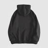 Trendiger schwarzer Damen-Langarm-Loose-Hoodie mit amerikanischem High-Street-Print für den Herbst