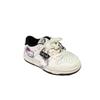 Cute Cartoon Embroidery Parent-Child White Shoes - Girls' and Boys' New Year's Style Versatile Sneakers for Spring 2026.