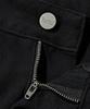 Beodeonteu Curved Cut Multi-Dart Wide Twill Pants [Black]