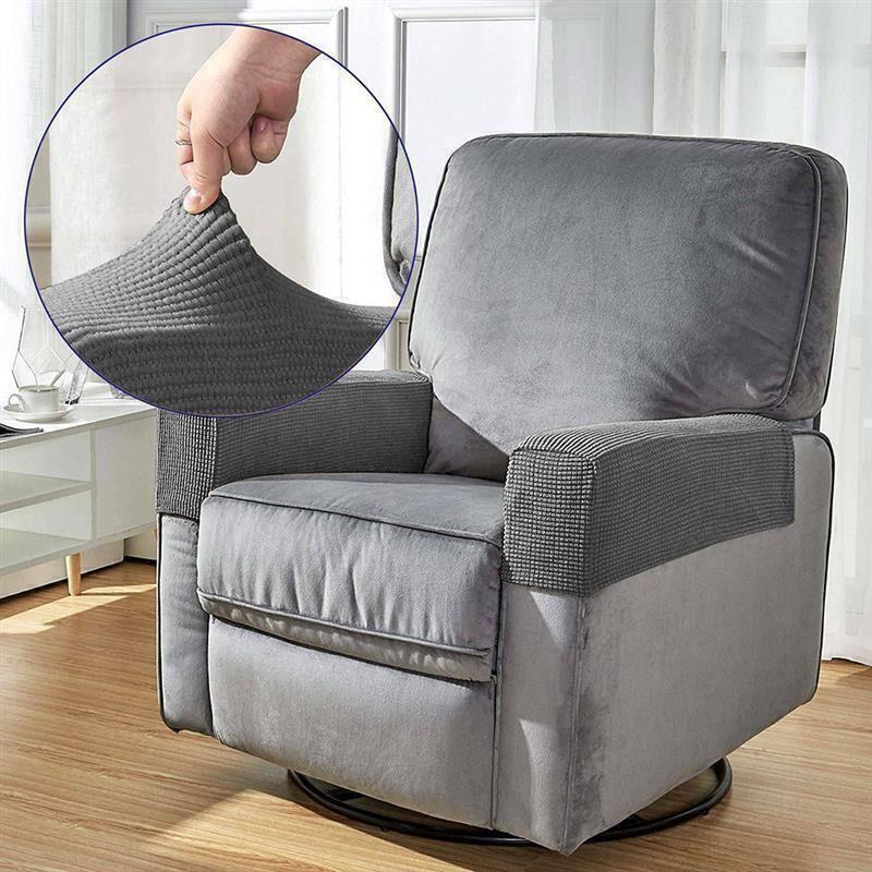 1 Pair Removable Arm Stretch Sofa Couch Chair Protector Armchair Covers Armrest