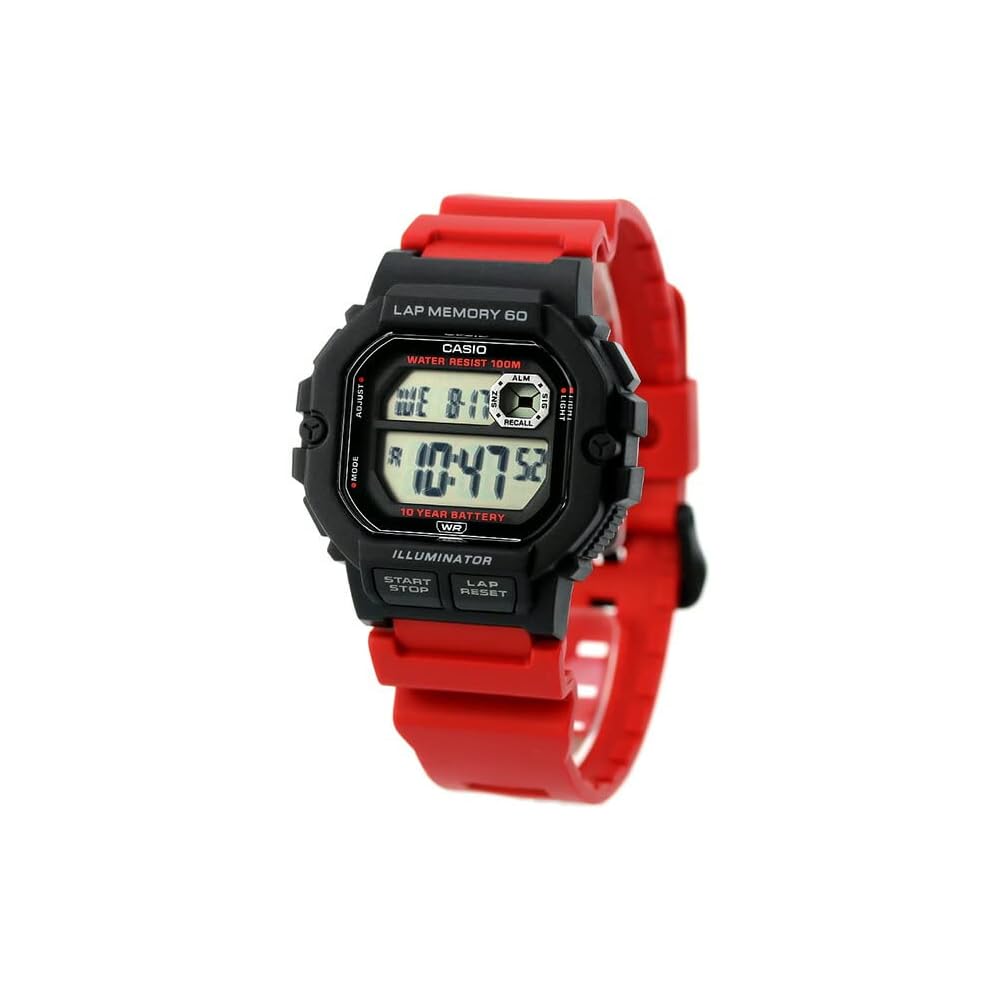 Casio Cheap Casio Chippuquartz Men s Watch WS-1400H-4AV Quartz Analog Waterproof Red