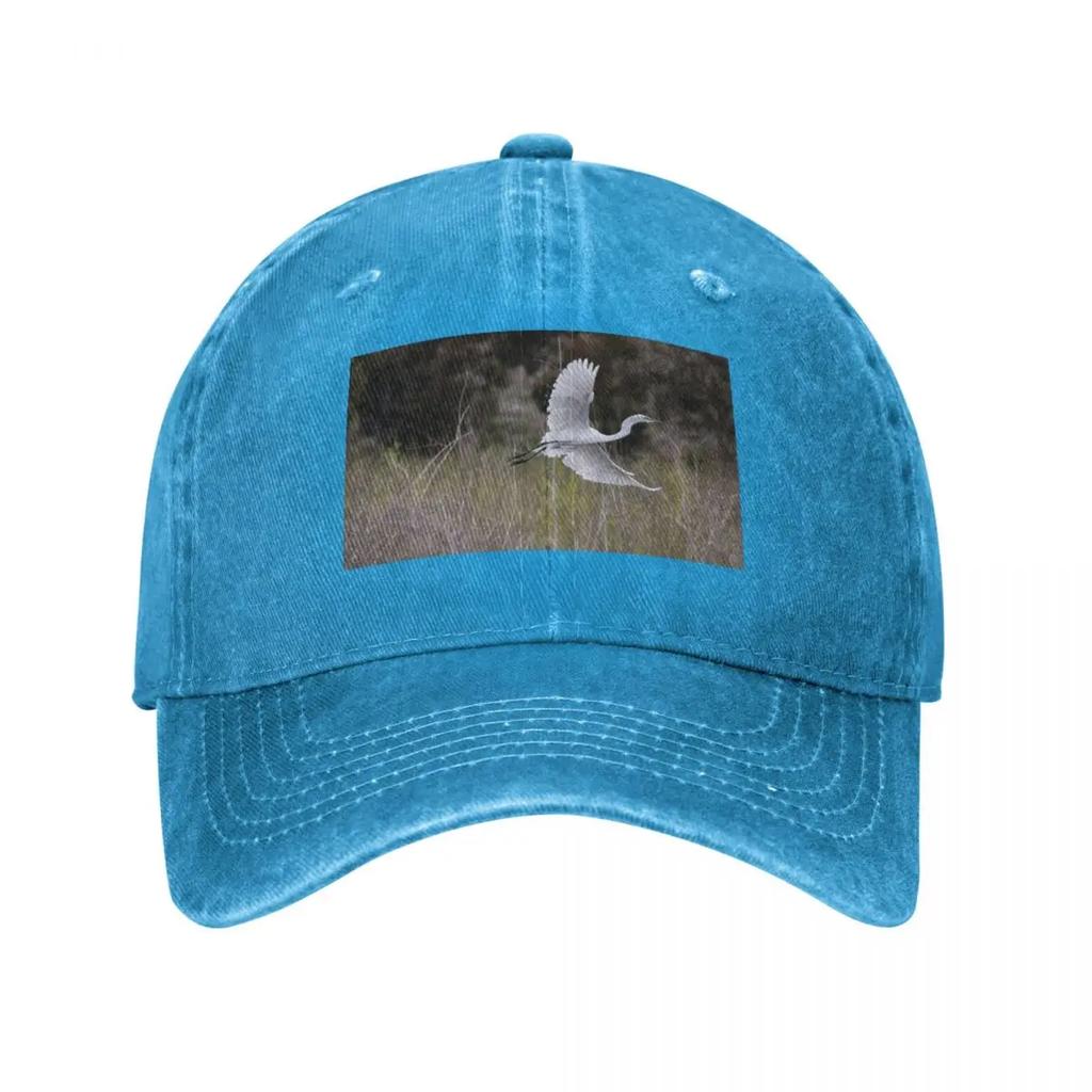 The Graceful Egret Baseball Cap F Kids Hat Golf Wear Mountaineering Golf Wear Unisex Womens