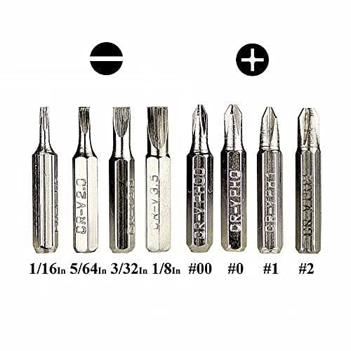 TEMLUM 8-in-1 Pen-Shaped Precision Screwdriver Set with Interchangeable Blades, Mini Screwdriver Set with Magnet, Convenient to Carry, Flathead Screwd