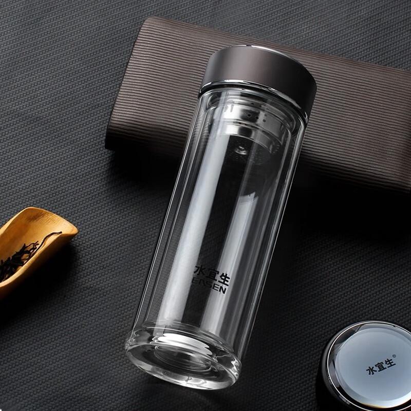 Shuiyisheng G710 Double-Layer Insulated Glass Business Cup