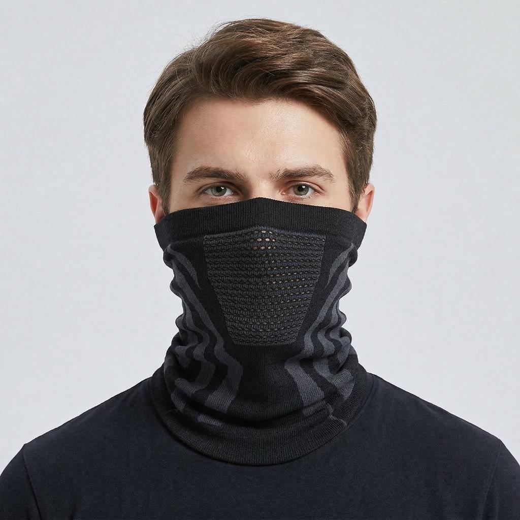 Winter Men Women Warm Skiing Mask Scarf Elastic Breathable Half Face Mask For Cycling Outdoor Sports Running Hiking Fishing