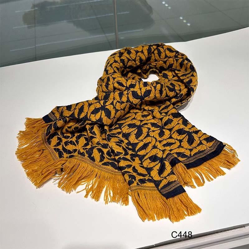 

Женский жаккардовый шарф G·TENNA из шелка и кашемира 180*35CM