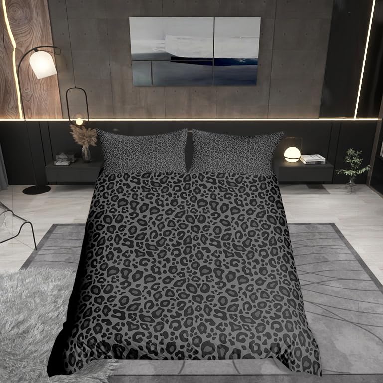 Comforter Leopard Pattern Animal Print Cheetah King Bedding Set For Kids Man And Woman Luxury Comforter Bedroom Decor