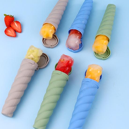 Ice Cube Mold with Cylinder Design Unique Cylinder Ice Mold with Deeper Sealing Cover Easy Demolding Small Popsicle Mold