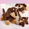 Dachshund Plush Toy With Realistic Fur Soft Animal Figure For Children And Collectors