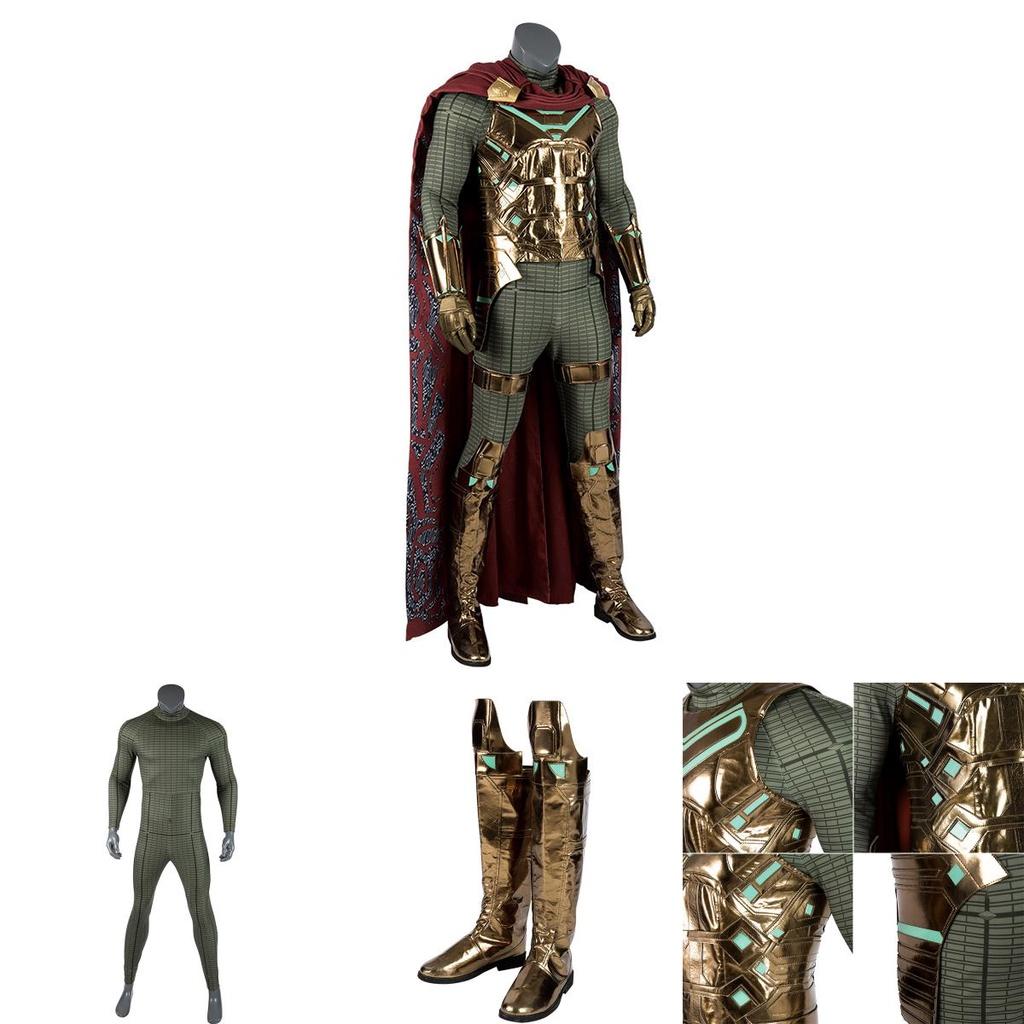 Premium Spider Man Far From Home Mysterio Cosplay Costume With Exquisite Workmanship And Breathable Fabric For Halloween Fun