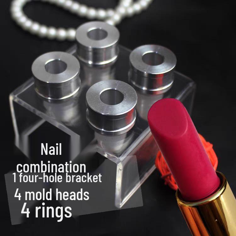 DIY 4-Cavity Lipstick Mold - 12.1mm Diameter, Silicone Pacifier & Chocolate Baking Mold