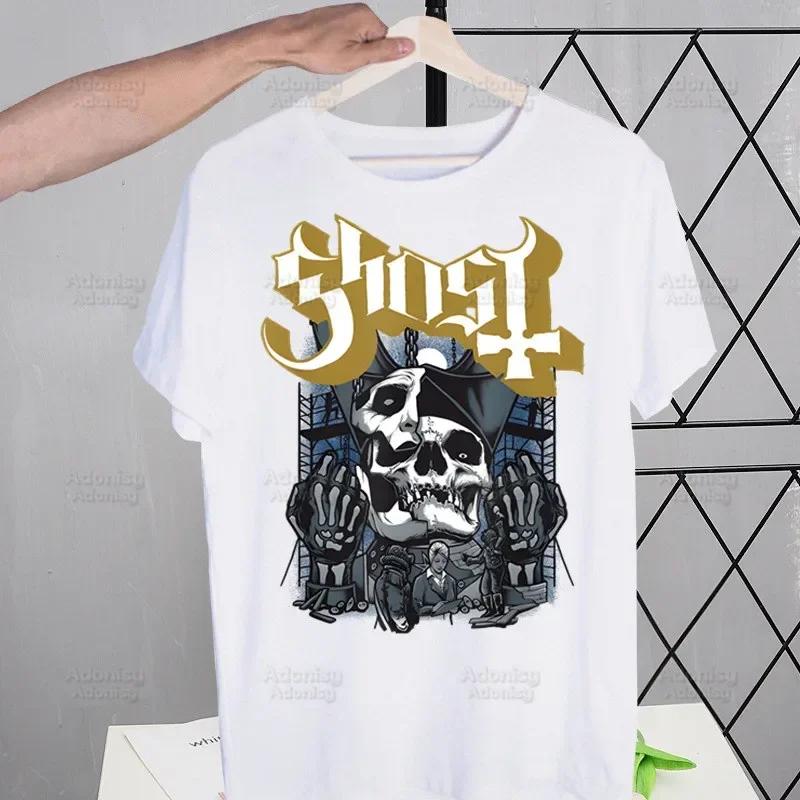 Ghost Band Hard Rock Band Harajuku Men's Tshirt Unisex Short Sleeve T Shirt Casual Ghost B.C. Heavy Metal T-shirt Male Tops