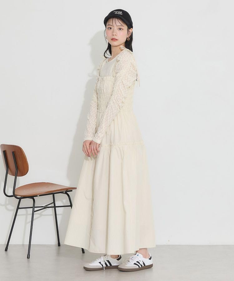 Music Casual Gathered Tiered Yellow [Earth & Ecology] Dress, Camidore, Women's,