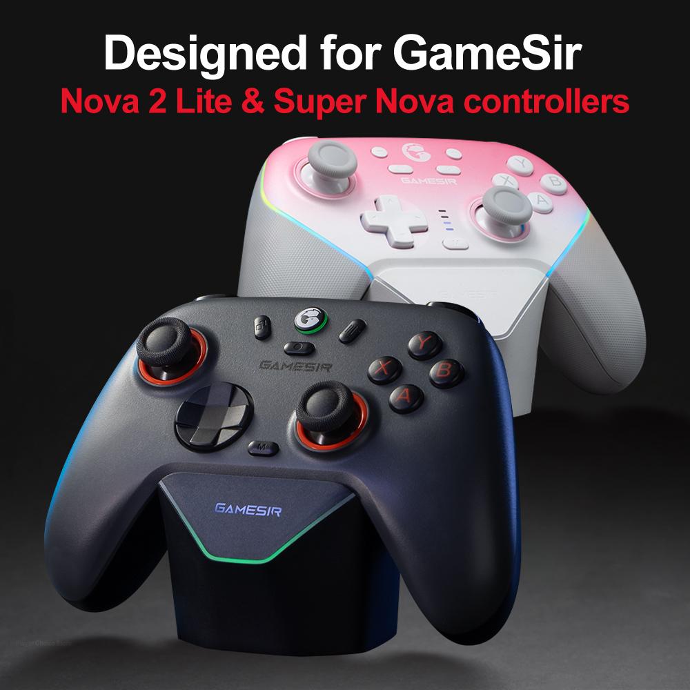 GameSir Gamepads Charger Dock Nova 2 Lite Super Nova Charging Station Original Stylish Dispay Stand Smart Start Stop Charging