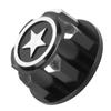 4pcs Aluminum Alloy Wheel Hub   Cover Accessory Fit for   X Maxx 1Celsius10 RC Car(Black )