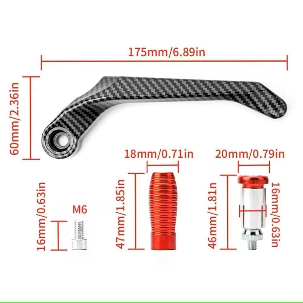 Universal Motorcycle CNC Aluminum Alloy Handlebar Brake Clutch Lever Hand Guard Protector Modification Motorbike Moto Handguard