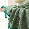 Green Hollow Tablecloth Retro Fabric Dining Table Cloth Tea Table Cover Cloth Rectangular Tablecloth