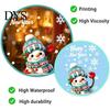 Removable Winter Stickers for Kids Christmas Window Stickers, Static PVC Decals with Santa Claus Reindeer Snowman Cheerful Seasonal Glass Patterns,