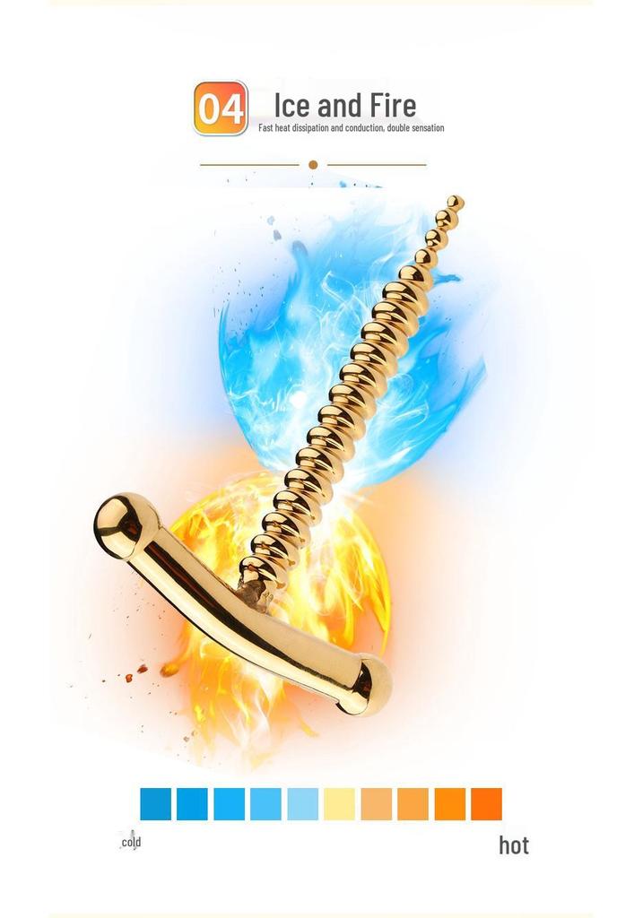 Stainless Steel Urethral Sound Metal Glans Plug for Male Stimulation 