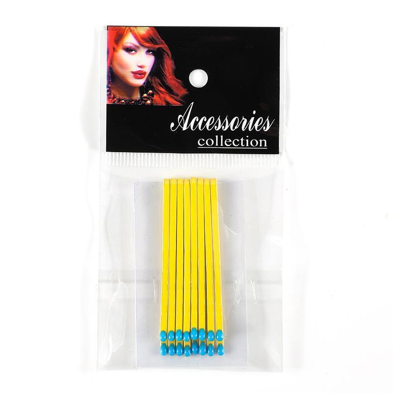 Hårnålar 10 st/set med 5 färger Populära Rainbow Glass Godisfärg Metall Bangs Clips Hårnål Bobby Pin Barrette