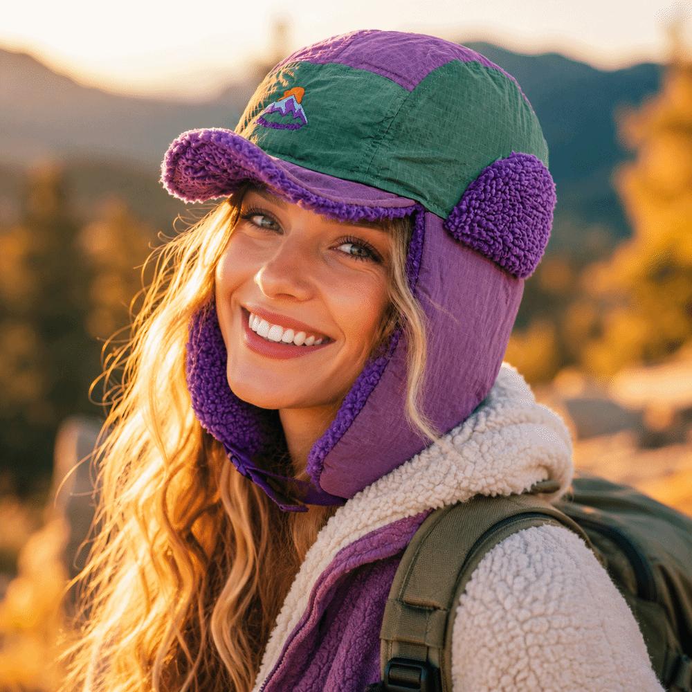 Windproof Bomber Hats Embroidered Earflap Bonnet Fashion Ski Russian Cap Outdoors
