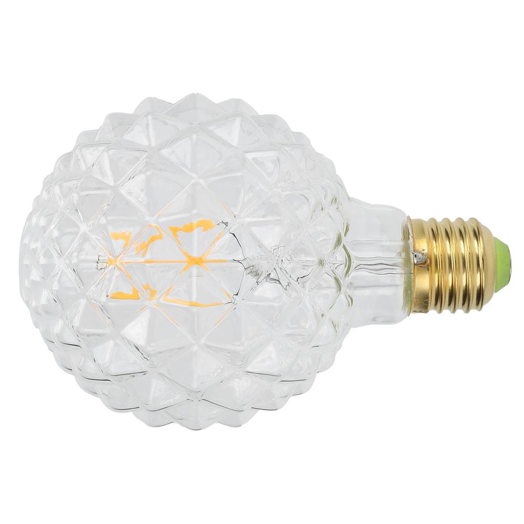 Lampadina Retrò G95 E27 Forma Unica Lampadina a Filamento Vintage 4W 220V 360lm Luce Calda