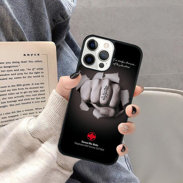 Oyama Kyokushin Karate Kung Fu Phone Case Cover for iPhone 17 Air 16 16e 15 13 14 11 12 Pro Max Plus Coque Fundas