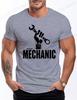 Męska Koszulka 3D z Motywem Mechanika Samochodowego Retro Wzór Naprawy Maszyn Krótki Rękaw Swobodne i Modne Streetwear