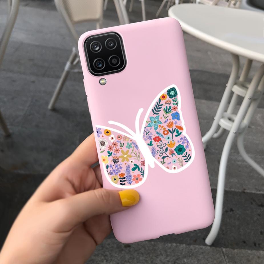 Für Samsung Galaxy A12 Hülle M12 F12 Cue Süßigkeiten Bemalte Abdeckung Weiche Silikon Handyhülle Für Samsung A12 M 12 GalaxyA12 Coque Bumper