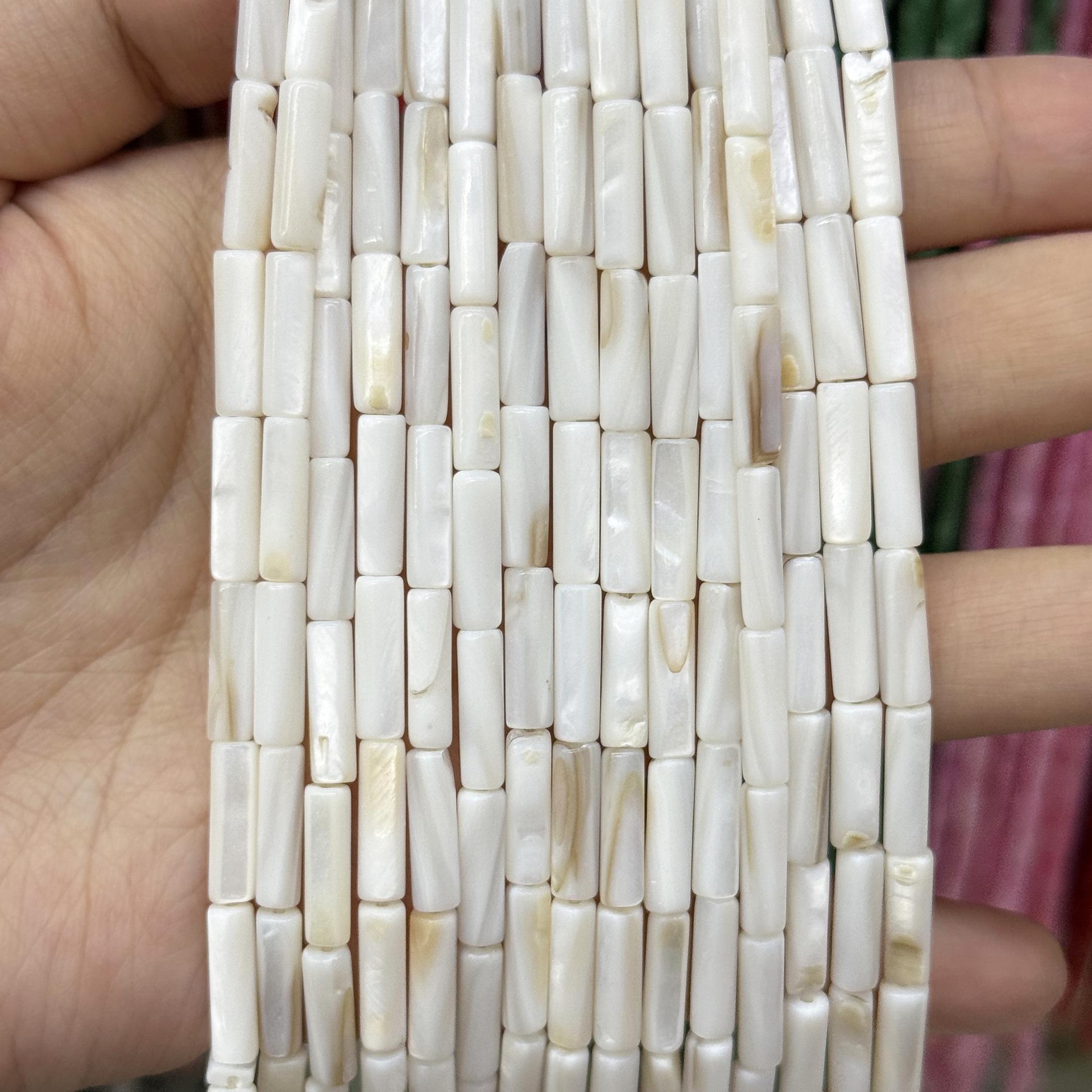 

4x13mm Freshwater Shell Tube Beads for DIY Necklace & Bracelet 4*13mm