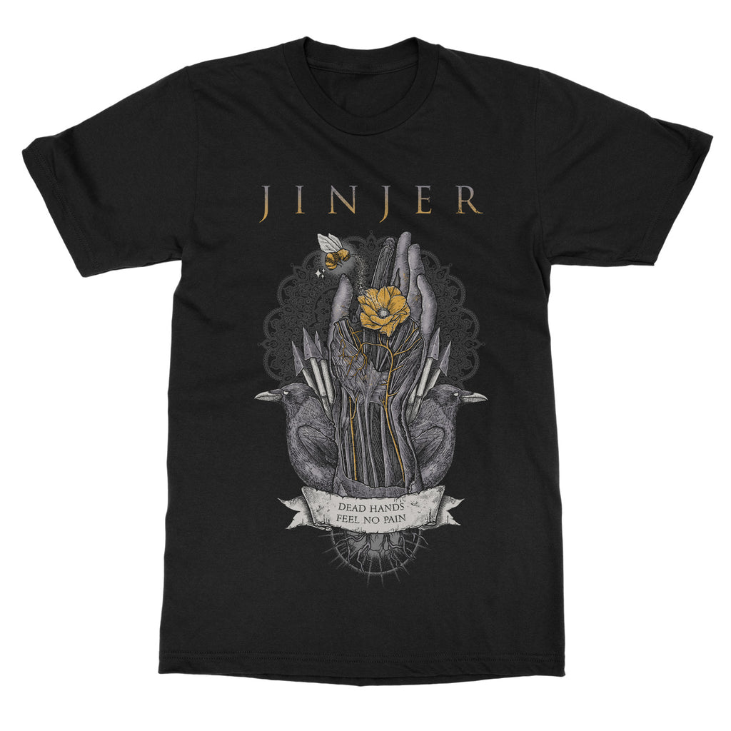 Nueva Camiseta de Algodón con Gráfico de la Banda JINJER Unisex Verano Manga Corta Marca de Moda Camiseta Lujo Casual Vintage Retro Top