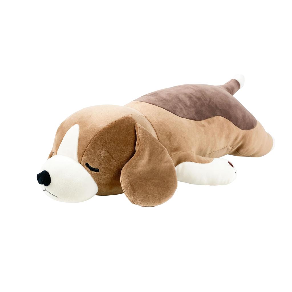 LIV HEART Premium Sleepy Animals Body Vicky the Medium Size Inches In Fluffy and Squishy Plush Body Gift Item Pillow, Beagle, (Approx. 21.2 (53 Cm)